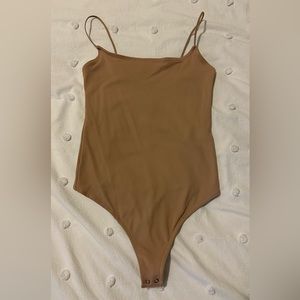 Abercrombie Bodysuit, Medium, Nude/Tan
